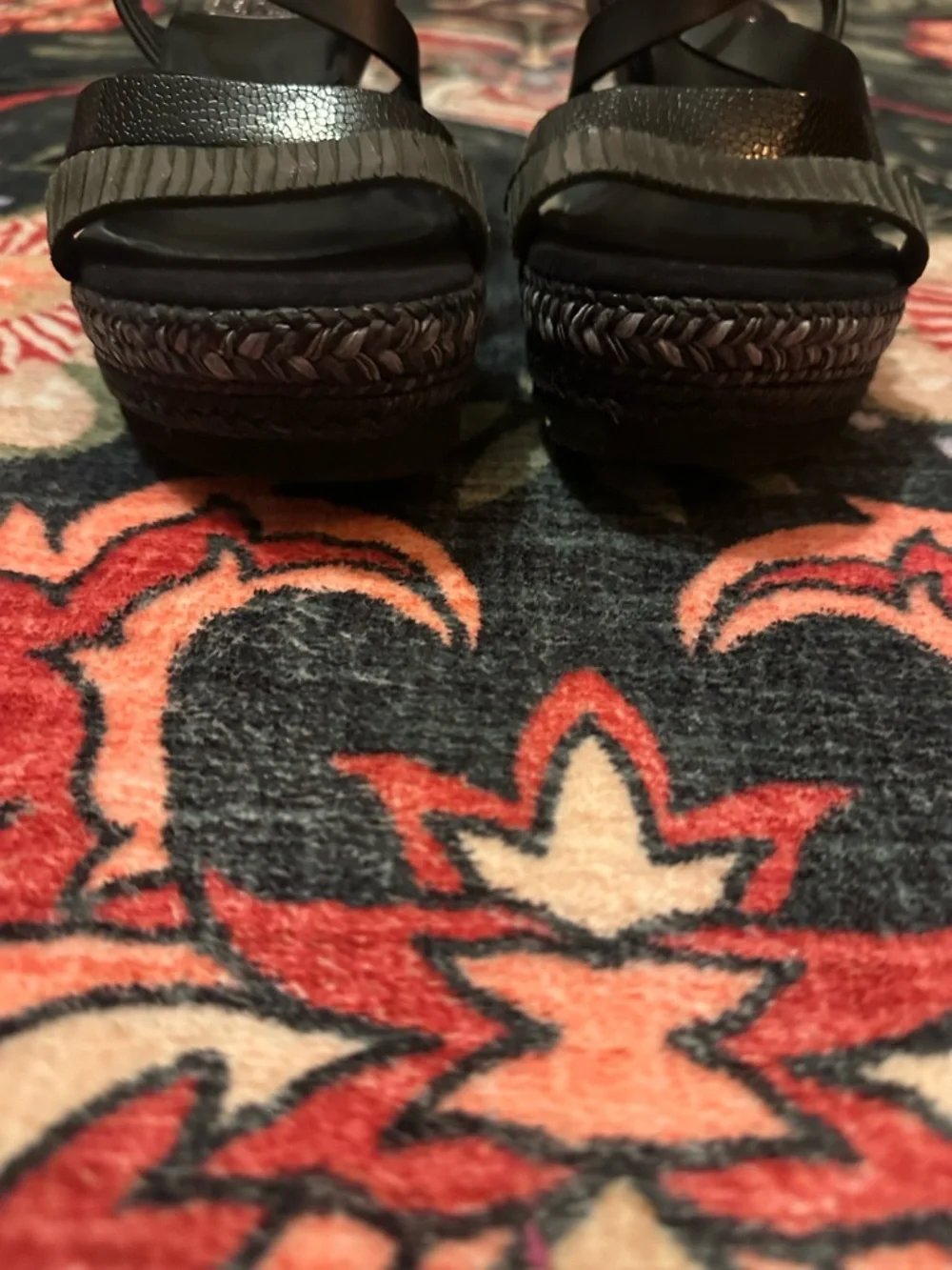 Kanna Platform Sandals Black Espadrille Spain 37